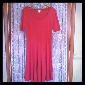 Lularoe Nicole Dark Salmon